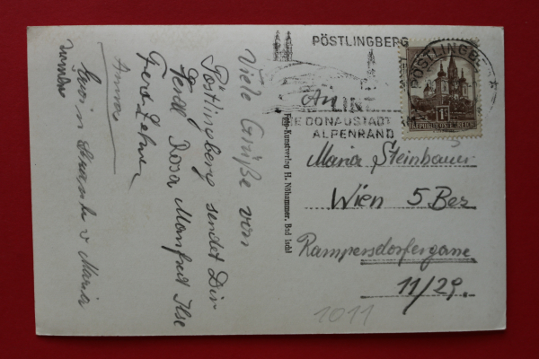Postcard PC Poestlingberg bei Linz / 1932